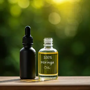 Moringa Oil 100% Pure - Gentle, Daily, Skincare Serum for Skin Repair & Comfort - Lightweight Formula Radiant Sensitive Vitamins Moisture