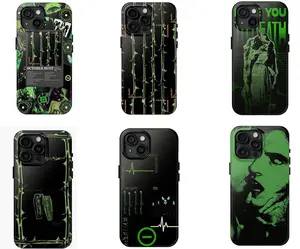 Type 0 Negative Green Logo Phone Case, Metal Band Merch for iPhone 11 12 13 14 15 16 Pro Max Plus X SE, Samsung S21 S22 S23 S24 S25