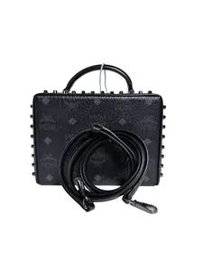 Pre-owned MCM Canvas Crossbody Bags Authentic Berlin Visetos Crossbody Bag Top Handle Handbag JXMCM4