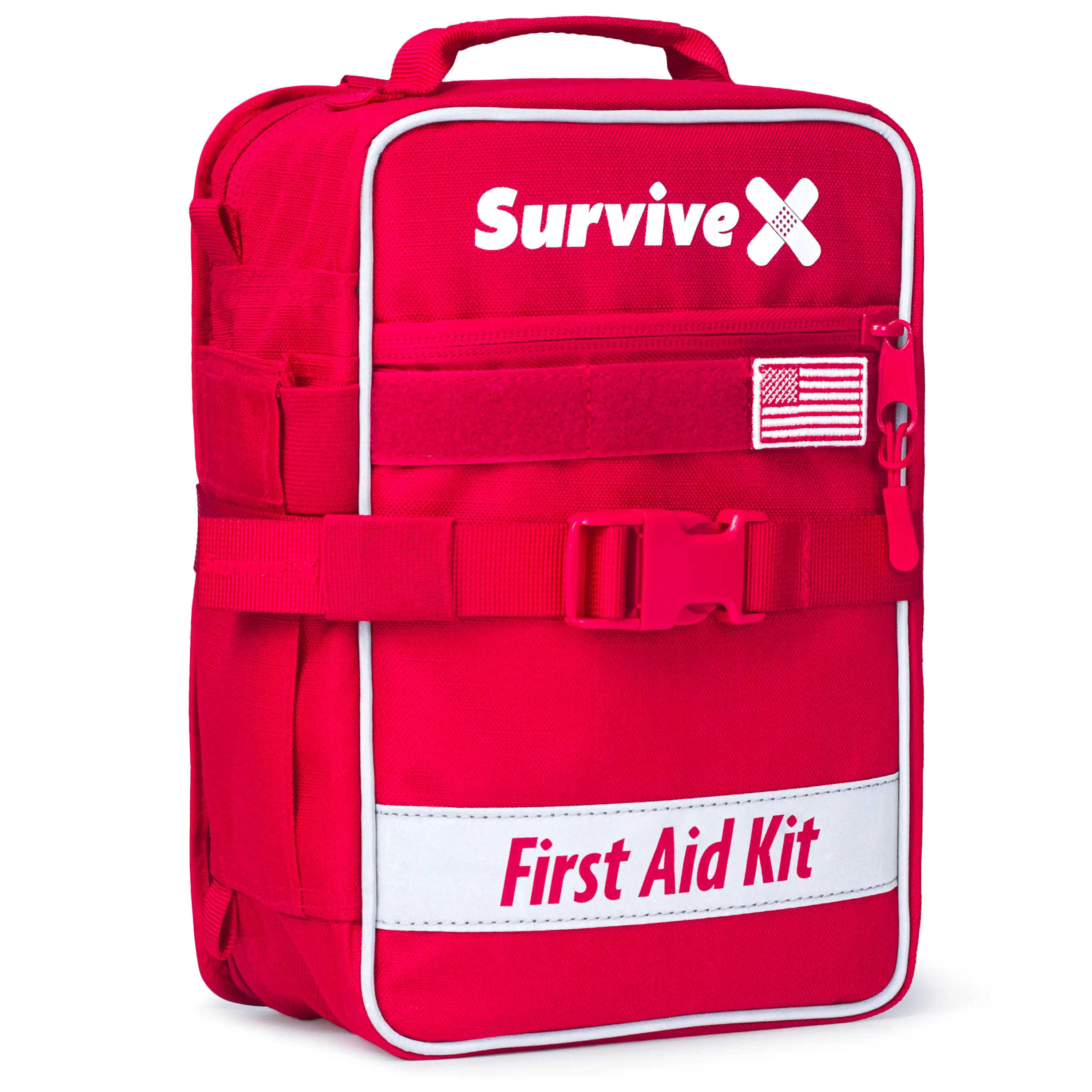 SURVIVEX Large Comprehensive First Aid Kit Ideal for Car, Travel & Home - Emergency Kit for Hiking, Camping, Backpacking and Outdoors