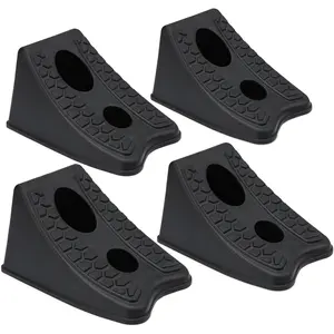 Wheel Chocks, Heavy Duty Wheel Wedge for Car, Travel Trailer - 8"*4.7"*4.7"