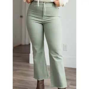 Odette Dusty Mint High Rise Pants
