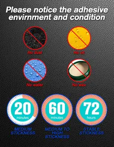 2 Pack Magnetic Phone Holder for Car, [ Strong Magnet ] Magnetic Phone Holder, [ 360° Rotation ] Phone Magnet for Car, Compatible with All Smartphones, Must be Used with Metal Pad, Black