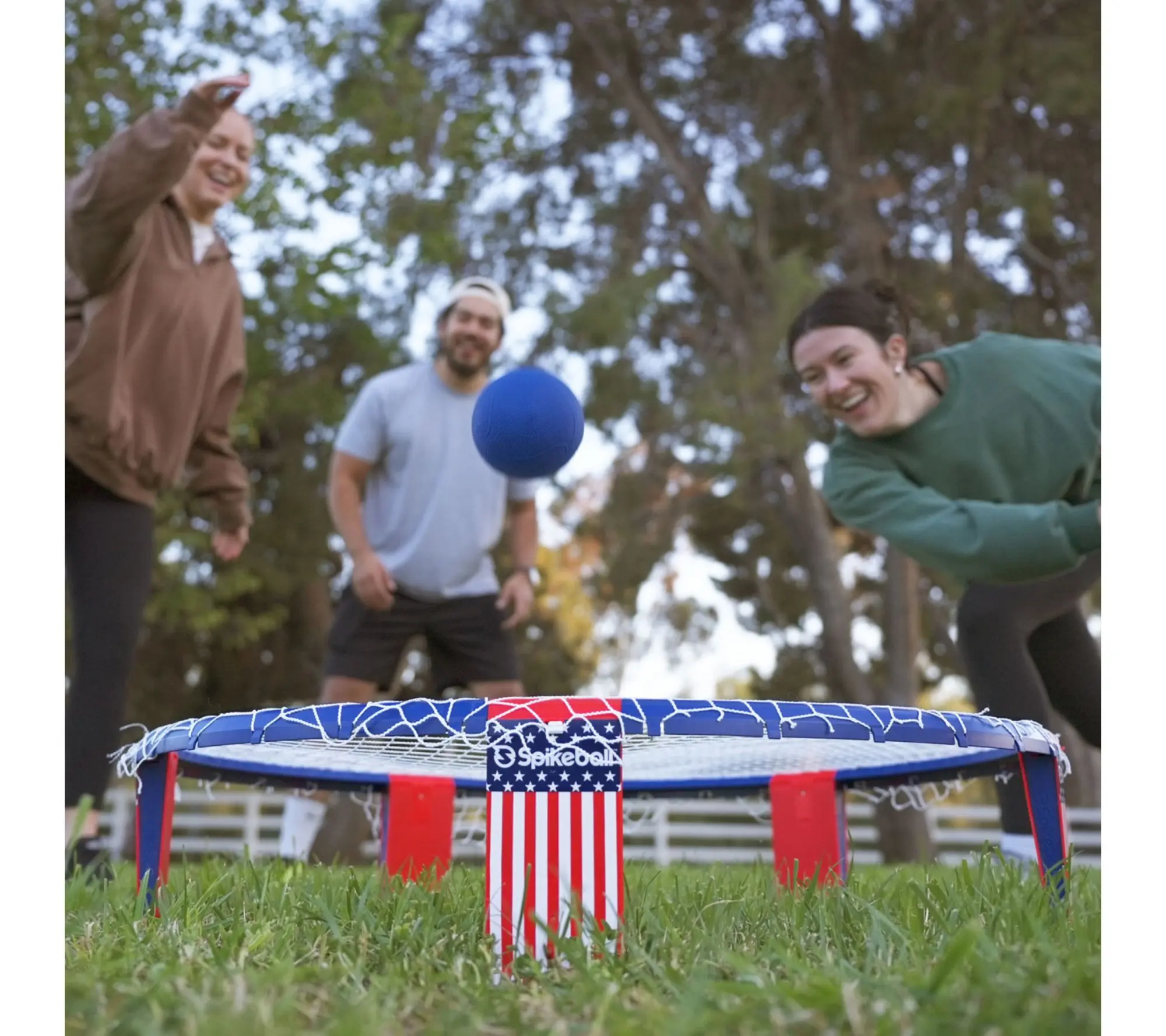 Spikeball Weekender USA Set Volleyball & 4 Square Game