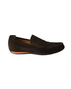 Pre-owned Hermes Men's Hermes Classic Loafers in Brown Suede by Rebag