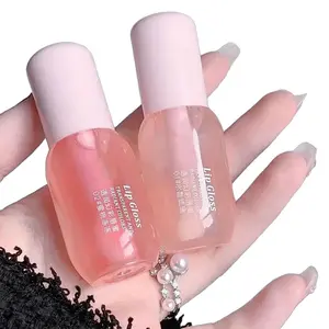 Moisturizing Lip Balm, Hydrating Glossy Lip Glaze Stick Plumping Lip Oil for Girls & Women, Lips Care For Dry & Chapped Lips, Lip Stain, Skincare Moisturizer Moisture, Set of Two Colors (01+02)