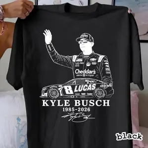 [Made in USA] Kyle Busch Tribute Shirt, RIP Rowdy Racing Fan Gift, Legend Memorial Tee, Kyle Racing Fan Tee, In Memory Motorsport Graphic tee, Unisex Men Women casual shirt,Auto Racing Fan Memorial Apparel Unisex Gift, Casual Oversized tee
