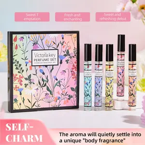 2026 New Arrival 5pcs 10ML Fabric Fragrance Spray Gift Set, Long Lasting Gentle Scent, Odor Eliminator for Clothes, Bedroom, Car, Indoor