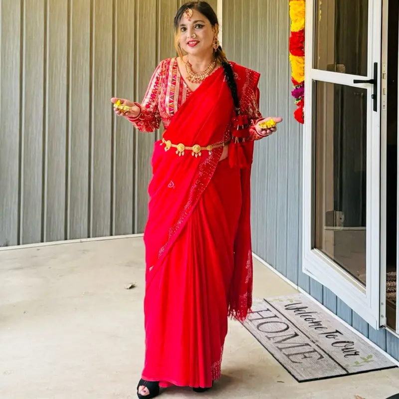 Goegette indian siroski work saree Womenswear Clothes