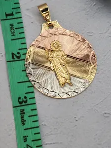 SAINT JUDE pendant gold plated 3 inches NO CHAIN