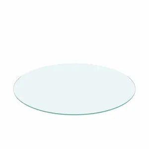 20" Round Clear Tempered Glass Table Top, 1/4" Thick, Flat Polished Edge, Impact & Heat Resistant, Replacement Glass for Coffee Table, Side Table, Patio & Dining Table
