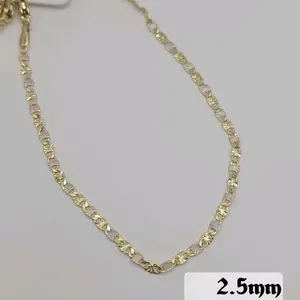 New three colors bracelet 2.5mm gold-plated  two faces gold color also  fashion design 7'5 inches