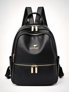Classic Black Commuter Backpack Water Resistant and Durable Versatile Practical Bag Perfect for Students Daily Classes Work Commute Casual Daily Use Ideal for School College Office Outdoor Travel Fits Laptop Books