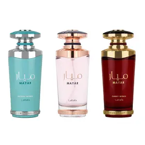 Lattafa Mayar 3-pieces Fragrance Bundle Set for Unisex (3.4 Ounce Mayar Eau de Parfum, 3.4 Ounce Natural Intense Eau de Parfum & 3.4 Ounce Cherry Intense Eau de Parfum)