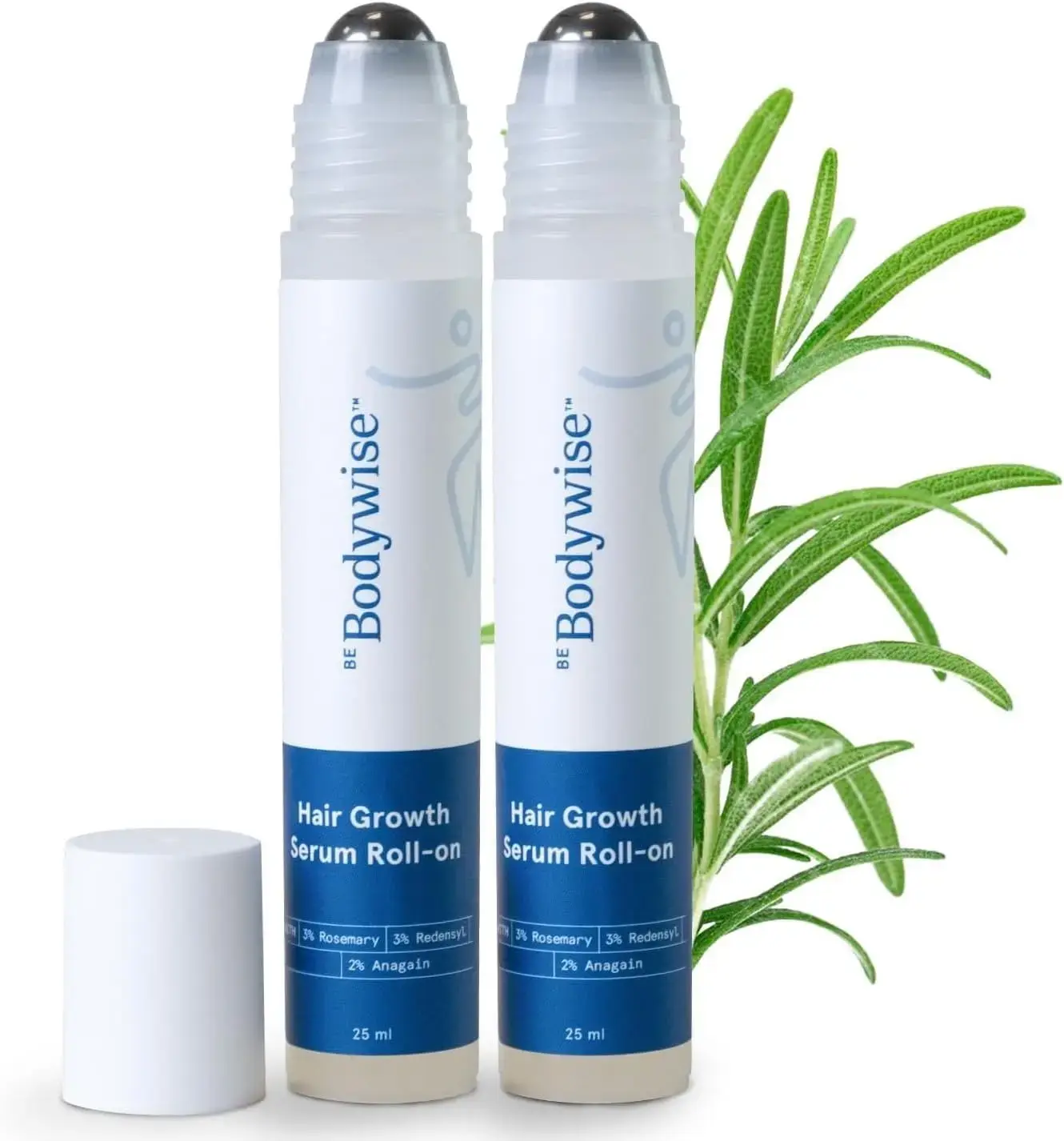 Be Bodywise Advanced Hair Density Roll-On Serum 25 ml | 5% Saw Palmetto, 3% Rosemary, 1% Caffeine Herbasome & 3% Fenugreek