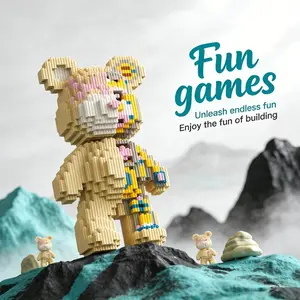 Lucky Mechanical Bear Ornament, Trendy Toy Decoration, Creative Handmade DIY Figurine, Christmas Halloween Holiday Gift, Birthday Present