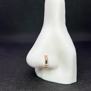 Nose Ring Hoop 20G Stainless Steel 8mm Length with Simple Design