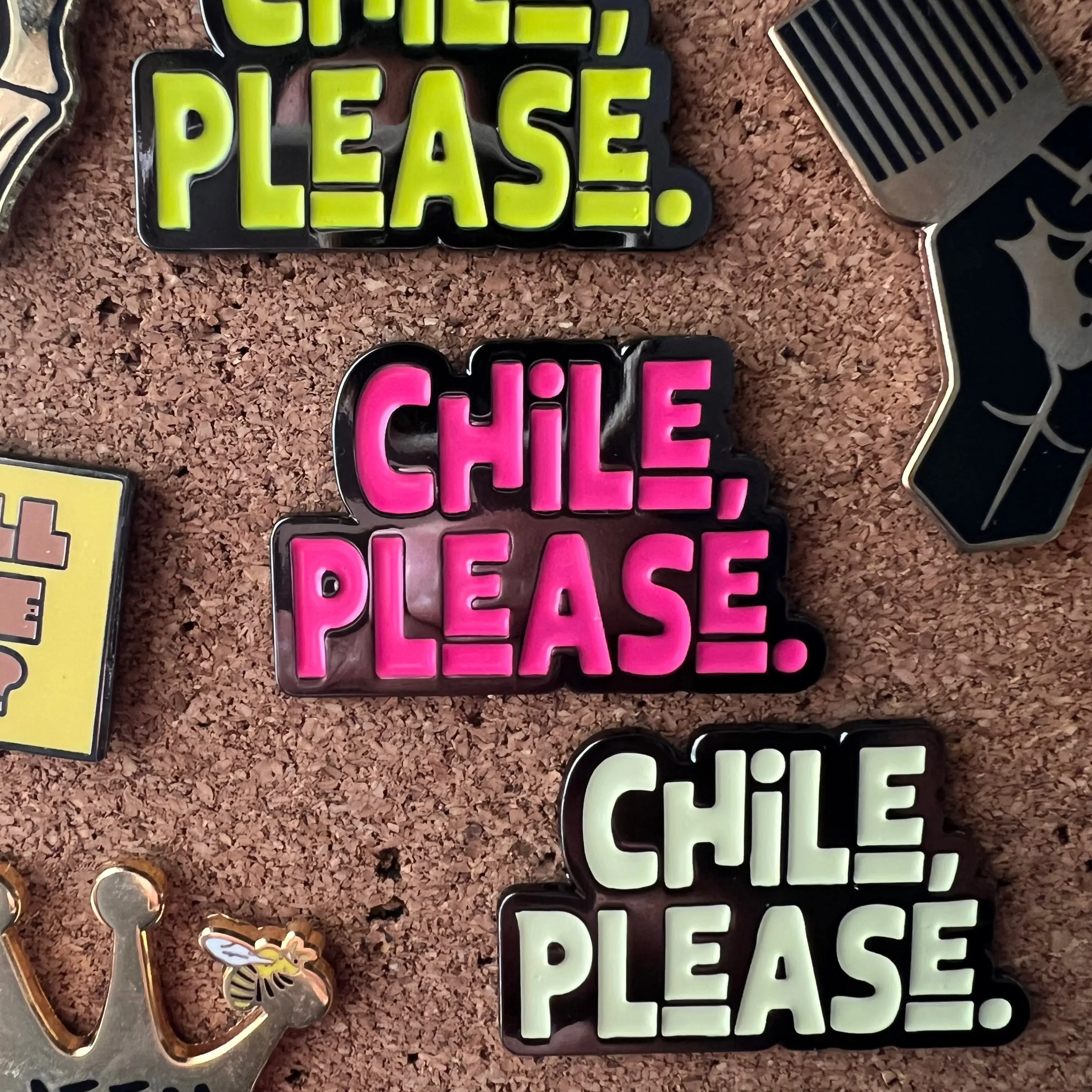 Chile, Please Enamel Pin