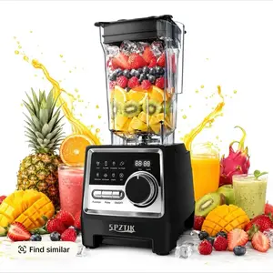 SPZTJK Professional Blender,Kitchen for Blender 68oz BPA Free 2 Containers Countertop Blenders, a