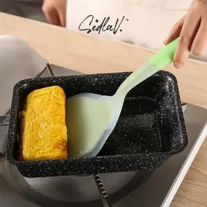 High Temperature Resistant Non-Slip Silicone Spatula, Egg Roll Pancake Turner, Food Grade Pizza Flipper, Kitchen Tool Utensils Baking BBQ Camping Picnic Accessory, Kitchen Cooking Accessories