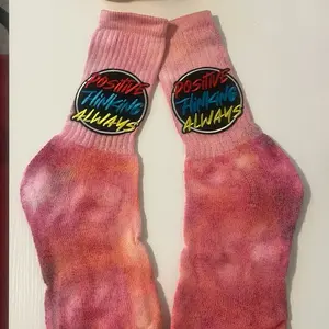 Handmade tie-dye socks