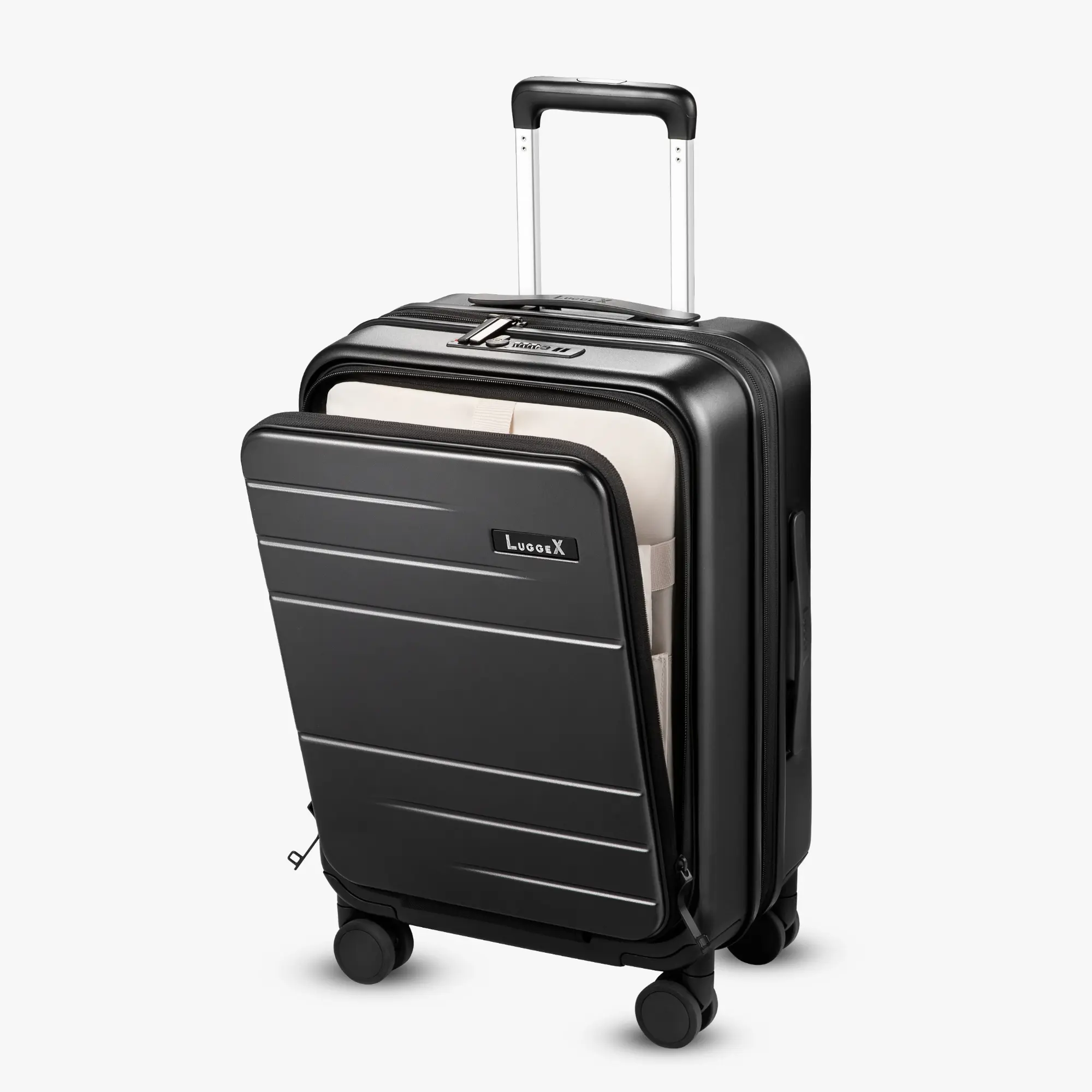 LUGGEX FLO5 20" Carry On Expandable Polycarbonate Hard Shell Suitcase | Lightweight, Scratch-Resistant, 360° Spinner Wheels | TSA Lock | Travel & Business Essential summervibes FX-Core tiktokshopbacktoschool