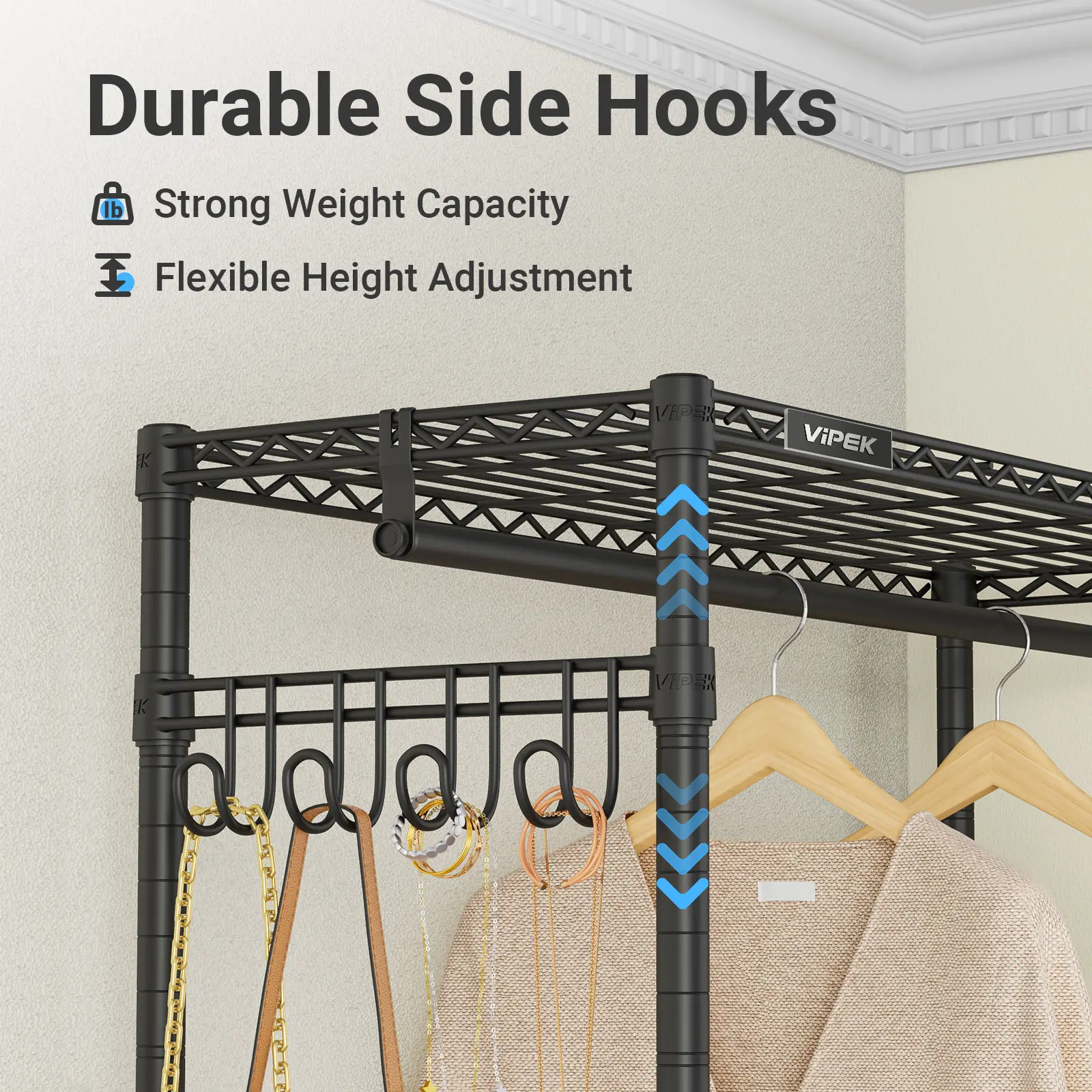 VIPEK L4 Corner Closet Storage Organizer – L Shaped Corner Rack