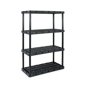 Gracious Living Ventilated Heavy Duty Storage Unit, Black
