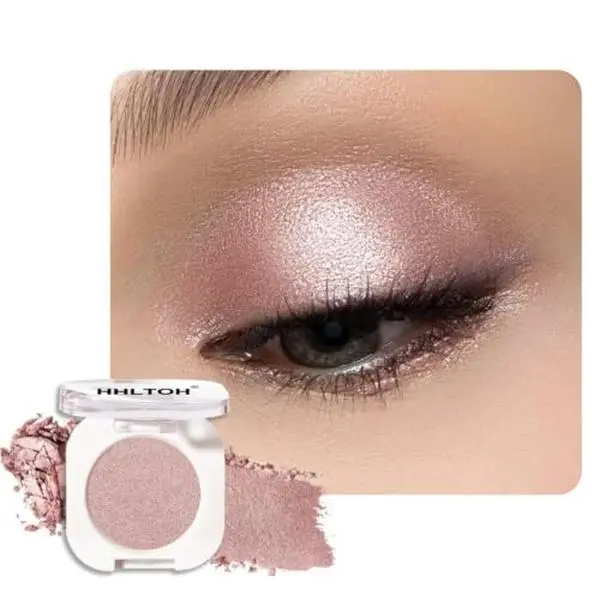Champagne Shimmer Cream Eyeshadow, Light Gold Metallic Eye Shadow | Lightweight Blendable Formula • Metallic Shimmer Finish • Crease Resistant Wear • Vegan & Cruelty-Free
