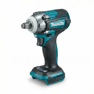 Makita DTW004 18V Cordless Brushless Impact Wrench 1/2 Inch Square Drive One Battery One Charger Set For M10 M20 Bolt Fastening Automotive Maintenance Construction Power Tools Mechanic Tools 2026 Milwaukee Accessories Automotive Tools