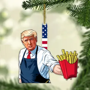 Donald Trump Christmas MAGA Ornament 2024 Election Xmas Keepsake Political Trends Make America Great Again Republican Support Tree Hanging Decor