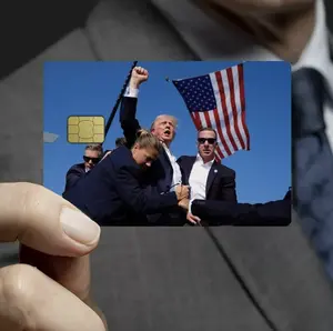 5pcs Trump Assassination Debit Card Sticker 2024 Trump Shoting Credit Card Skin