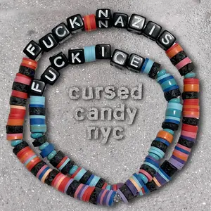 Phuk Ice, Phuck Nazis Double Wrap Stretch Bracelet