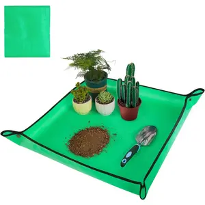 1 Pack 100cm X 100cm Plant Potting Mat, Thick Indoor Transplanting Protection Pad, Gardening Operation Mat, Durable & Reusable