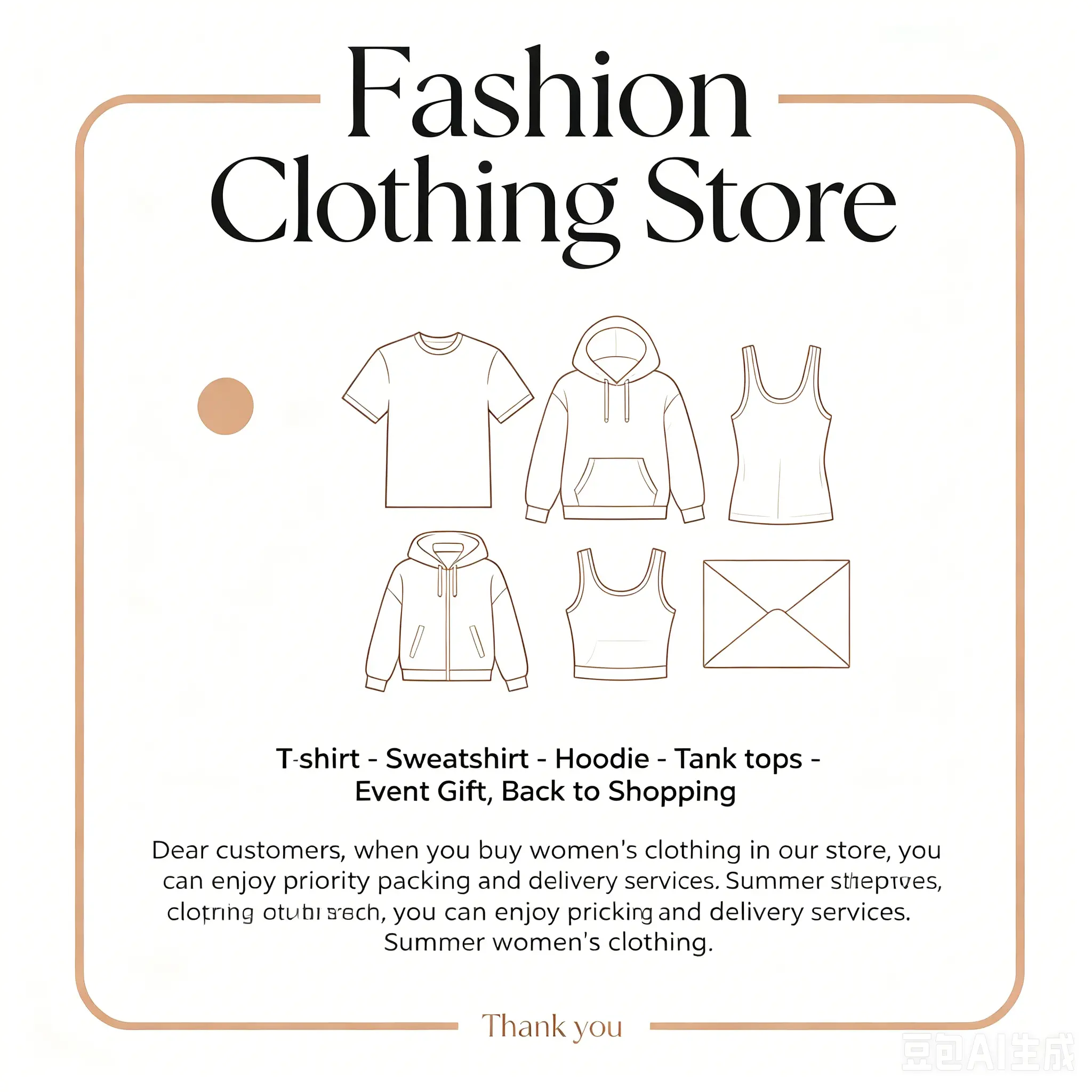 2Fashion Clothing Store,dear customers, when youbuy women's clothing in ourstore, you can enjoy prioritypacking and delivery services.Summer women's clothing