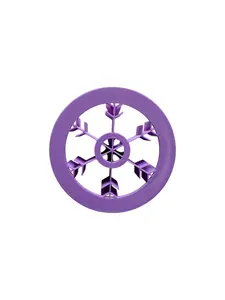 Snowflake Design Concha Stamp