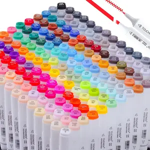 Dual Tip Artist Fine & Chisel Tip Sketch Art Markers, 168/80/60/30 Colors Alcohol Brush Markers, Aesthetic Cute Preppy School Supplies