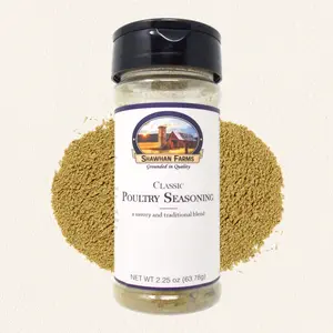 Classic Poultry Seasoning - Salt Free - Natural Bavarian Flavor for Cooking - featuring sage, rosemary, and thyme - Low Sodium - Spice for Chicken