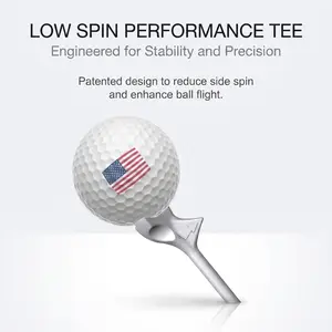 Patented Aerodynamic Golf Tees | Anti-Slice, Low-Friction Design for Straighter Drives, Durable High-Performance Golf Tees