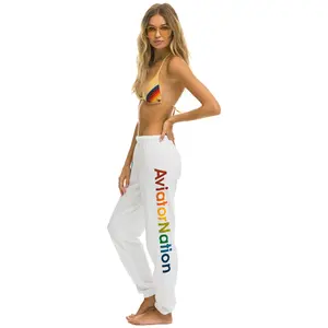 AVIATOR NATION ASPEN SWEATPANTS - WHITE