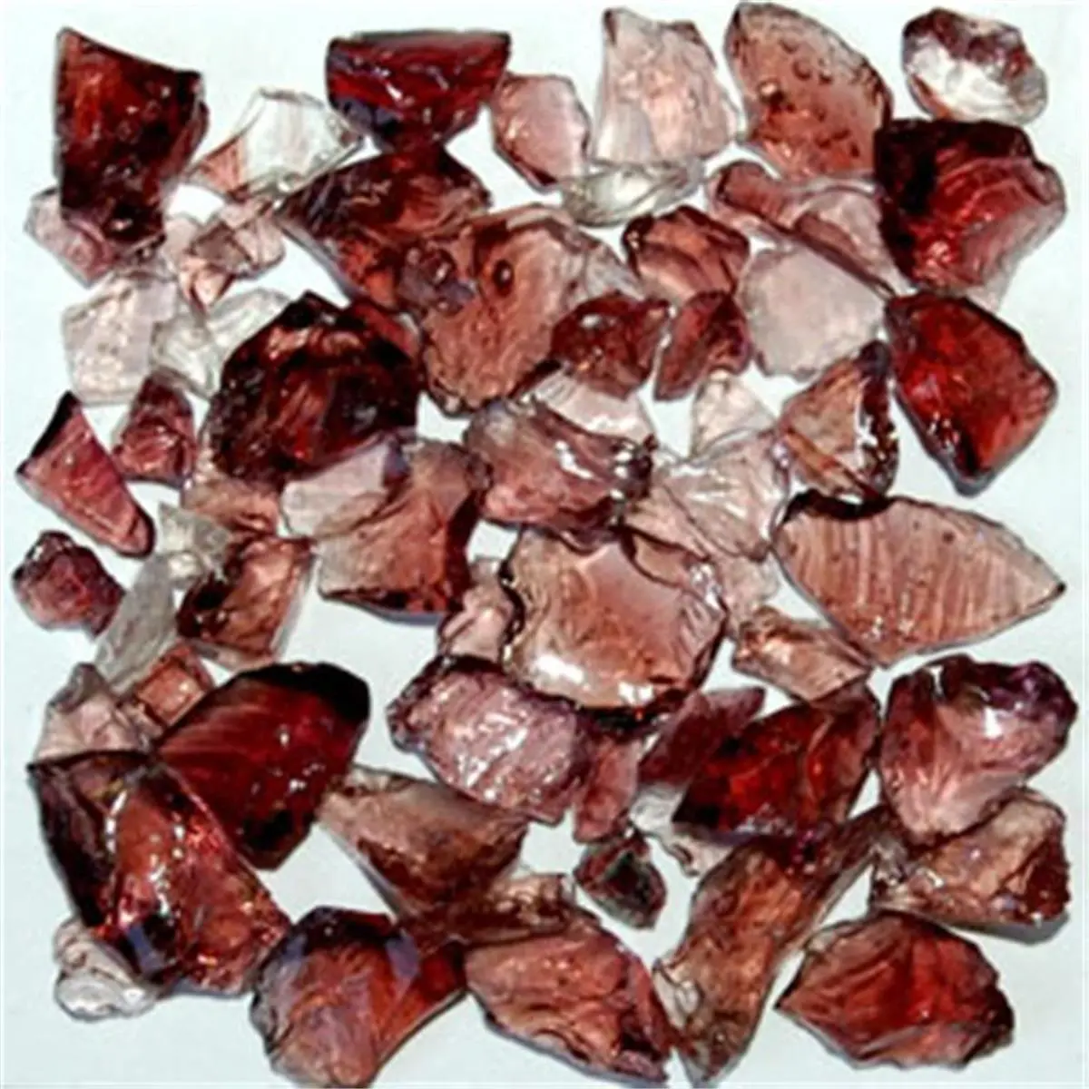 American Specialty Glass LPURPLES-5 100% Recycled Decorative Glass - Small (1/4"-0.5" Tumbled Precise Sizing) Chunks, 5 lbs, Path Filler for Landscaping & DIY Projects, Decorative Use