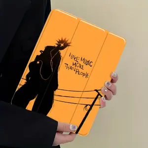 Trendy Music Lover iPad Case, Cool Street Art Silhouette Protective Cover for iPad Pro Air 11 13 10.9 10.2, Shockproof Smart Folio Auto Wake Sleep, Unique Aesthetic Tablet Shell Gift