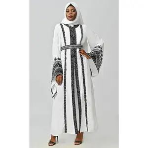 Amira Moroccan Style Abaya With Hand Embroidery