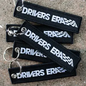 Embroidered Logo Jet Tag Keychain