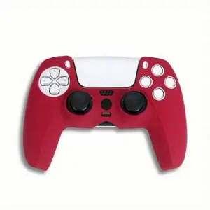 PS5 Burgundy Controller Cover Case for Gaming Consoles