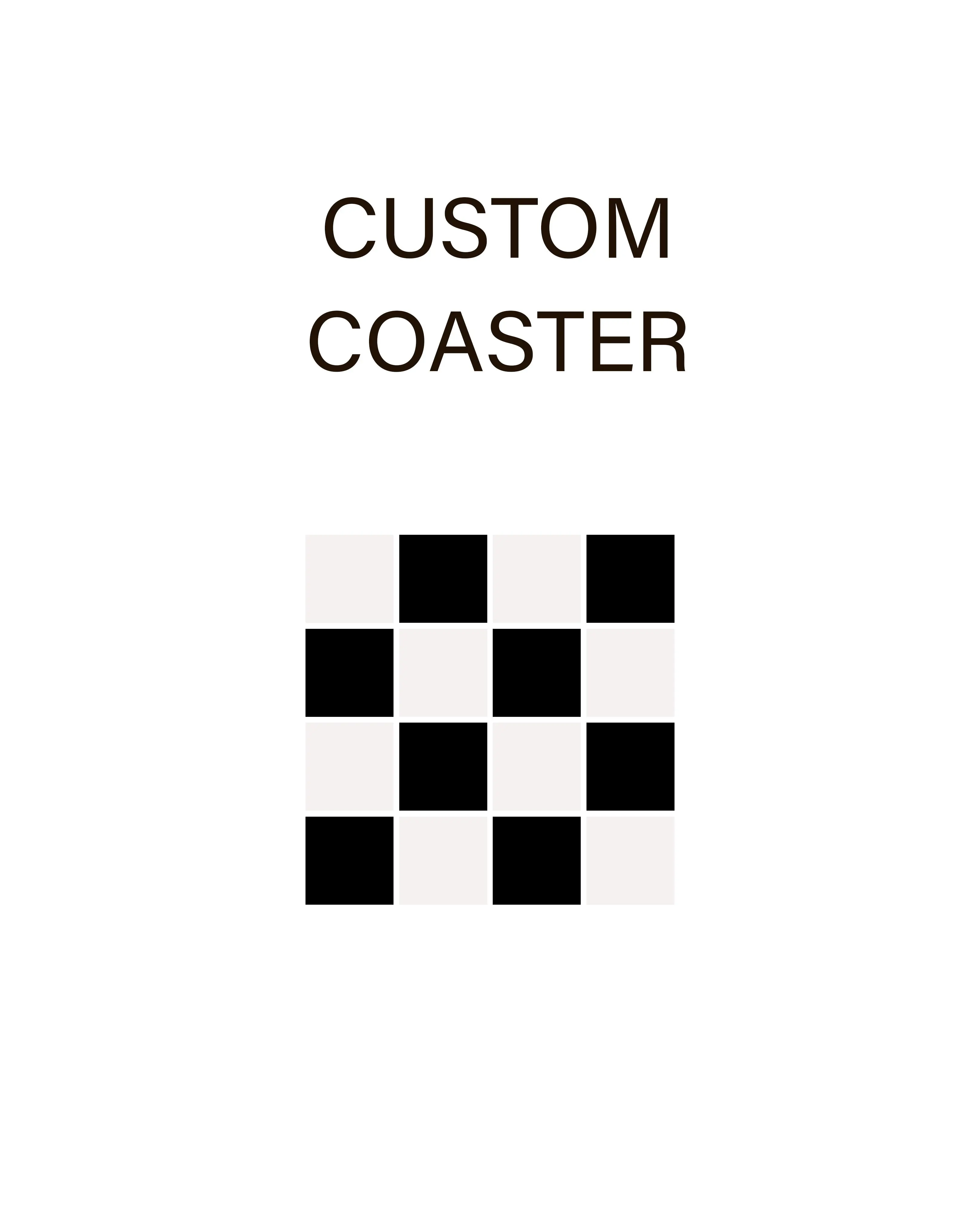 Custom Glass Tile Coaster – Build Your Own Color Combo