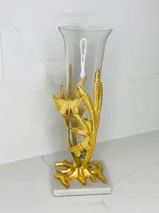 GOLD BUTTERFLY VASE