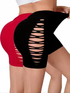 Women's Letter Print Gym Shorts, Casual Breathable Comfortable Skinny Shorts for Yoga Gym Workout Running, Ladies Sportswear for All Seasons, Casual Athletic Shorts, Yoga Gym Activewear