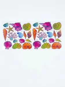 Colorful Seashells (double sided uv dtf )