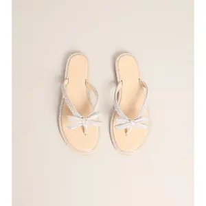 Cute Shine Sparkle Bow Sandals